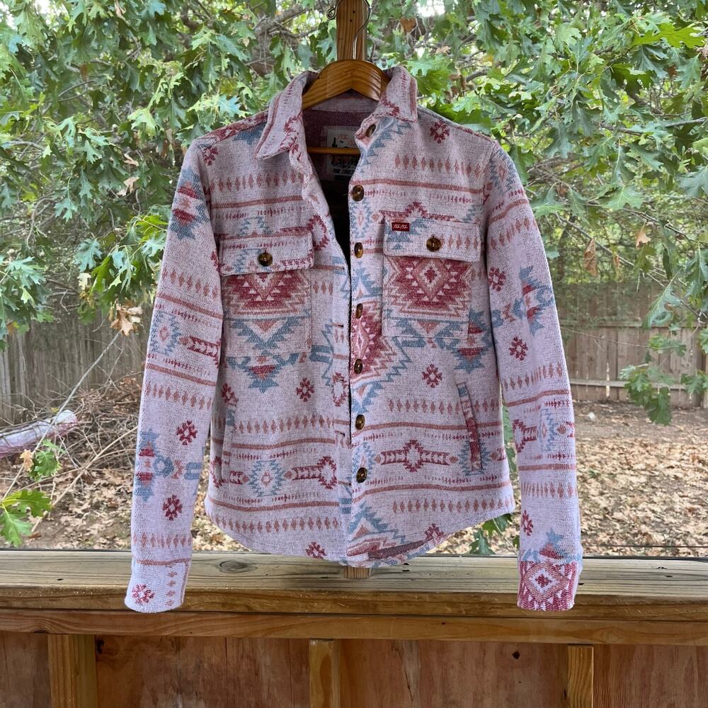Yee Yee Apparel Women's Pure Country Pink Western Shirt Jacket Size L